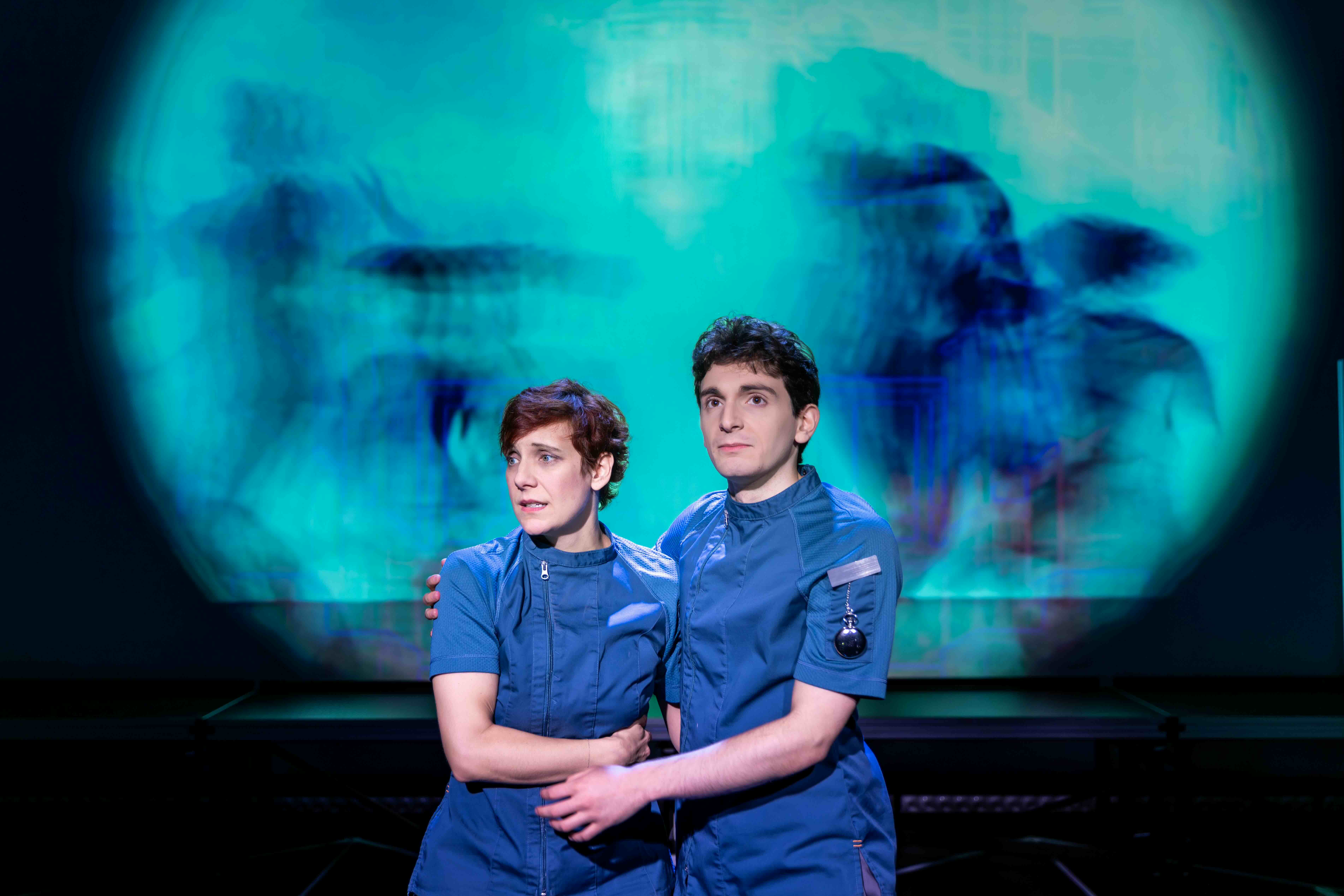  Sabra Shelly as I-330 and Aaron Greenberg as D-503. 