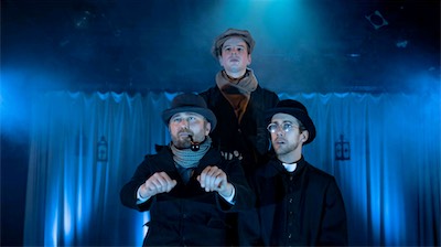 Vas Eli as Bosworth, John Teresi as Pond and Uki Pavlovic as Hibben